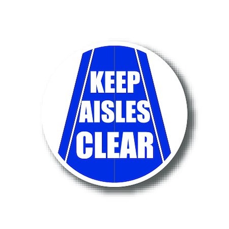 Ergomat 16in CIRCLE SIGNS - Keep Aisles Clear DSV-SIGN 256 #1670 -UEN